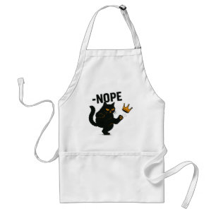 Keine Könige in Amerika Black Cat Funny Kicking Cr Schürze