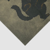 Keine Könige in Amerika Black Cat Funny Kicking Cr Seidenpapier (Ausschnitt)