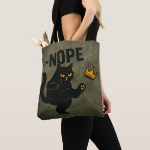 Keine Könige in Amerika Black Cat Funny Kicking Cr Tasche