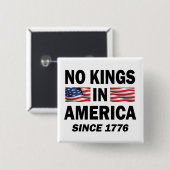 Keine Könige in Amerika Button (Vorne & Hinten)