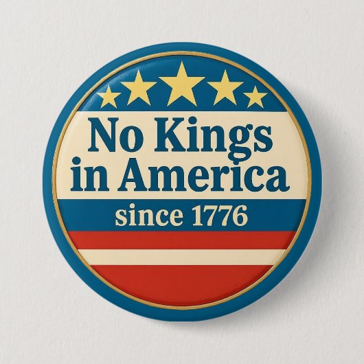 Keine Könige in Amerika Button (Vorderseite)