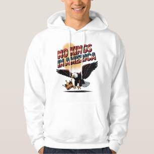 Keine Könige in Amerika Eagle & Crown Art Hoodie
