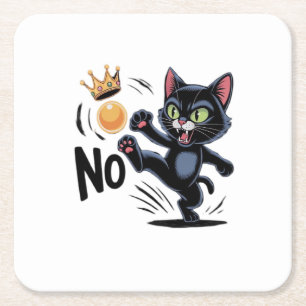 Keine Könige in Amerika Essential Minimal Clean Rechteckiger Pappuntersetzer