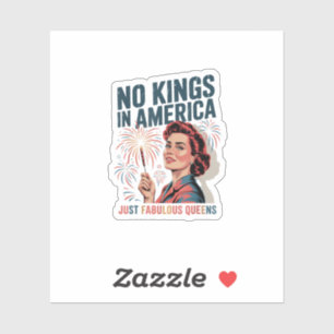 Keine Könige In Amerika Fabulous Queens Pride 2025 Aufkleber
