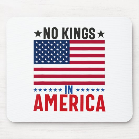 Keine Könige in Amerika - Flag Protest Gerettet De Mousepad (Vorne)
