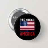 Keine Könige in Amerika - Flag-Protest Rettete Dem Button (Vorne & Hinten)