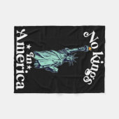 Keine Könige in Amerika Flaggenprotest Rettete Dem Fleecedecke (Vorderseite (Horizontal))