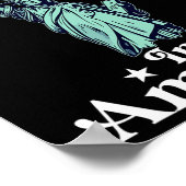 Keine Könige in Amerika Flaggenprotest Rettete Dem Poster (Ecke)