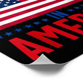 Keine Könige in Amerika Flaggenwettbewerb Rettete  Poster (Ecke)