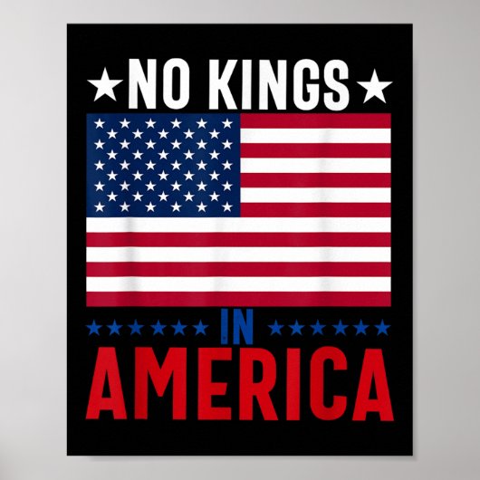 Keine Könige in Amerika Flaggenwettbewerb Rettete  Poster (Vorne)