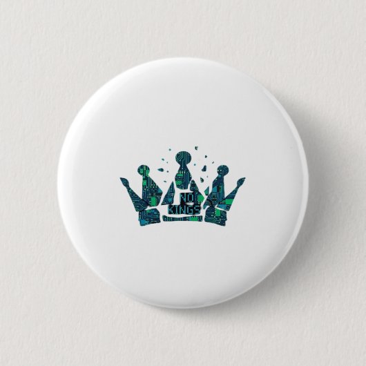 Keine Könige In Amerika Freedom Ästhetik Button (Vorderseite)