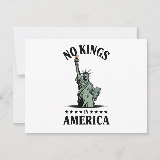 Keine Könige in Amerika Freiheitsstatue (Vorderseite)