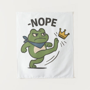 Keine Könige in Amerika Frosch Keine Könige Demokr Wandteppich