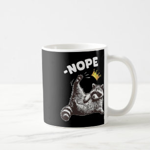 Keine Könige in Amerika Funny Raccoon Funny Politi Kaffeetasse