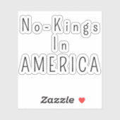 Keine Könige in Amerika , Gedenktag Aufkleber (Blatt)