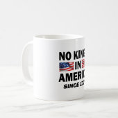 Keine Könige in Amerika Kaffeetasse (Vorderseite Links)