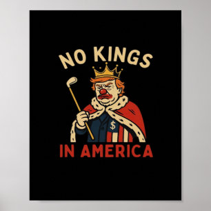 Keine Könige In Amerika Kein Könige Tag Vintage Kl Poster