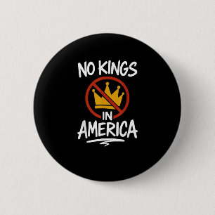 Keine Könige In Amerika Keine Krone Minimal Sauber Button