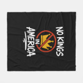 Keine Könige in Amerika Keine Krone Minimal Sauber Fleecedecke (Vorderseite (Horizontal))