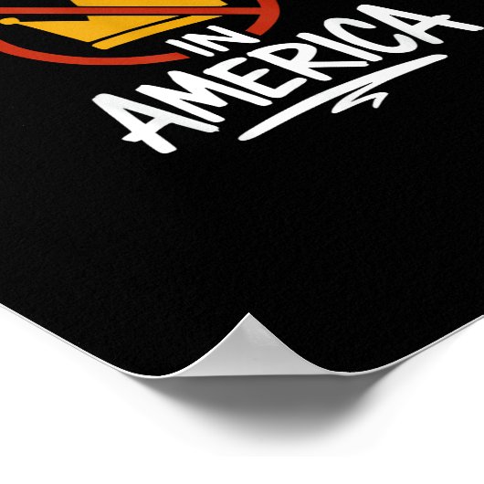 Keine Könige In Amerika Keine Krone Minimal Sauber Poster (Ecke)