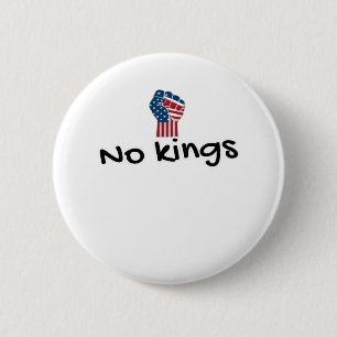 Keine Könige in Amerika Klassisch Minimal Sauber Button