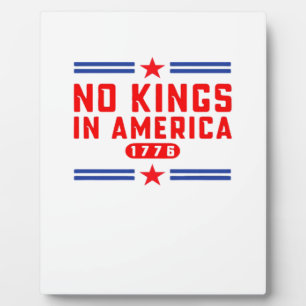 Keine Könige in Amerika Klassisch Minimal Sauber Fotoplatte