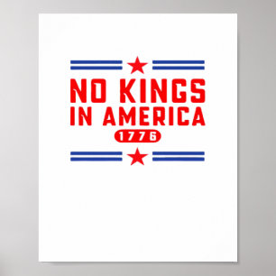 Keine Könige in Amerika Klassisch Minimal Sauber Poster