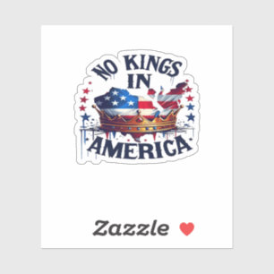Keine Könige In Amerika Klassisch Retro Cool Aufkleber