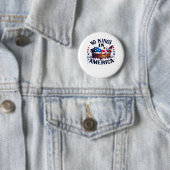 Keine Könige In Amerika Klassisch Retro Cool Button (Beispiel)