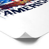 Keine Könige in Amerika Klassisch Retro Cool Poster (Ecke)