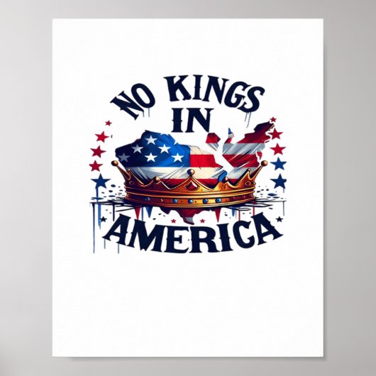 Keine Könige in Amerika Klassisch Retro Cool Poster (Vorne)
