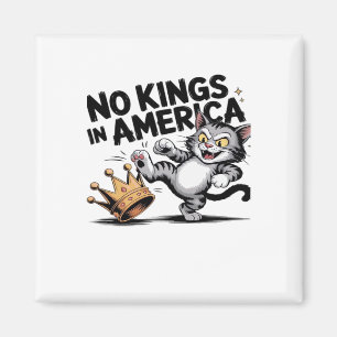 Keine Könige In Amerika Klassisches Retro-Grafik Magnet