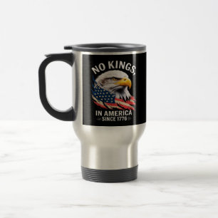 Keine Könige In Amerika Klassisches Retro-Grafik Reisebecher