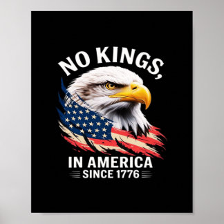 Keine Könige In Amerika Klassisches Retro-Grafikde Poster