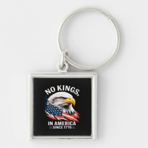 Keine Könige In Amerika Klassisches Retro-Grafikde Schlüsselanhänger