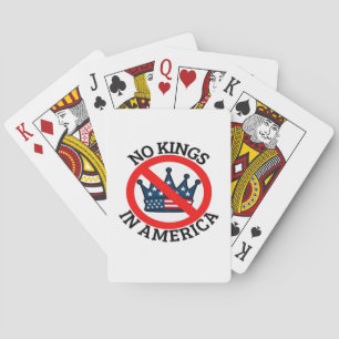 Keine Könige In Amerika Klassisches Vintage-Grafik Spielkarten