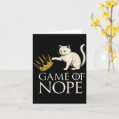 Keine Könige In Amerika Lustige Schwarze Katze Tri Karte (Gelbe Blume)