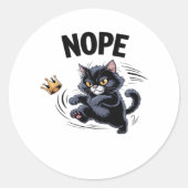 Keine Könige In Amerika Lustige Trittkrone Classic Runder Aufkleber (Vorderseite)