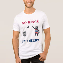 Keine Könige in Amerika Lustiges Politisches Prote Tri-Blend Shirt