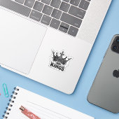 Keine Könige In Amerika Minimal Sauber Aufkleber (Laptop mit iPhone)