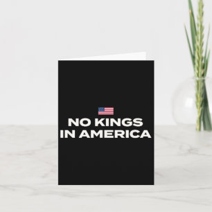 Keine Könige in Amerika mit amerikanischer Flagge Karte