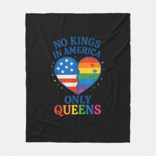 Keine Könige in Amerika, nur Queens Lustige Queer Fleecedecke