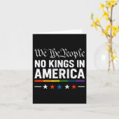 Keine Könige in Amerika Patriotic Lgbt Pride Trans Karte (Gelbe Blume)