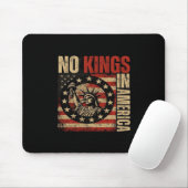 Keine Könige in Amerika Patriotischer Grunge-Klass Mousepad (Mit Mouse)