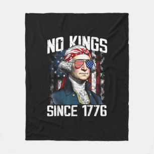 Keine Könige in Amerika Patriotischer Vintage-Graf Fleecedecke