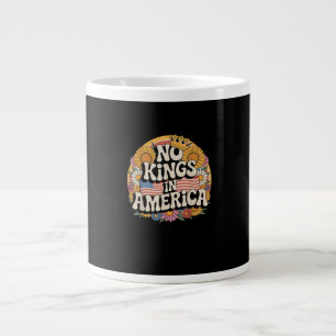 Keine Könige In Amerika Patriotischer Vintage-Graf Jumbo-Tasse