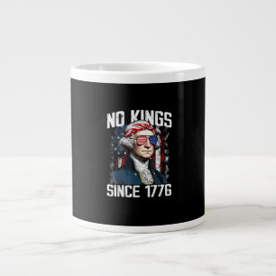 Keine Könige in Amerika Patriotischer Vintage-Graf Jumbo-Tasse