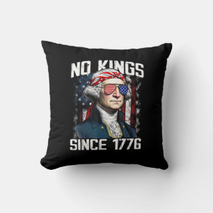 Keine Könige In Amerika Patriotischer Vintage-Graf Kissen