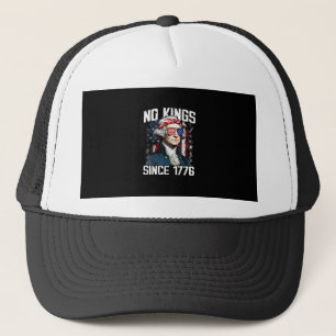 Keine Könige In Amerika Patriotischer Vintage-Graf Truckerkappe