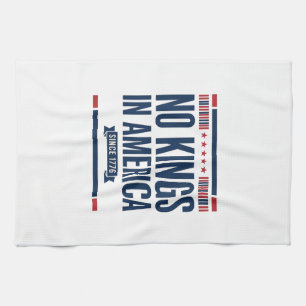 Keine Könige in Amerika Patriotisches Vintage-Vekt Geschirrtuch